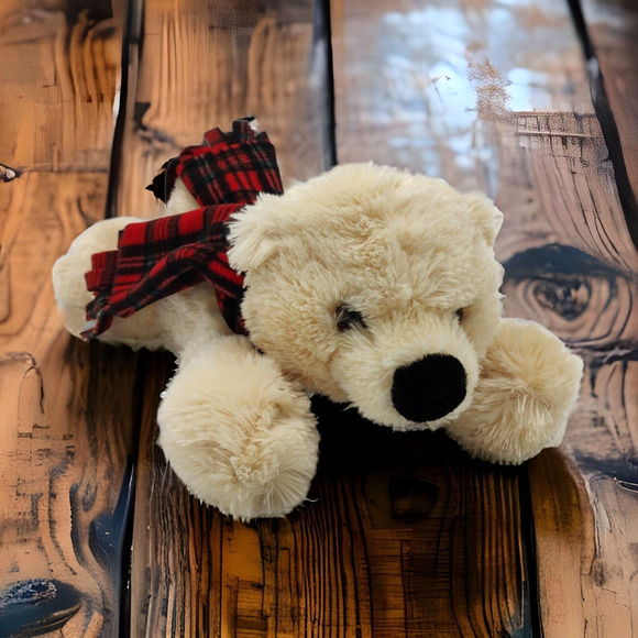 Creamy Tan Super Soft Floppy 17" Eddie Bauer Teddy Bear Stuffed Animal Plush Toy - Picture 2 of 12